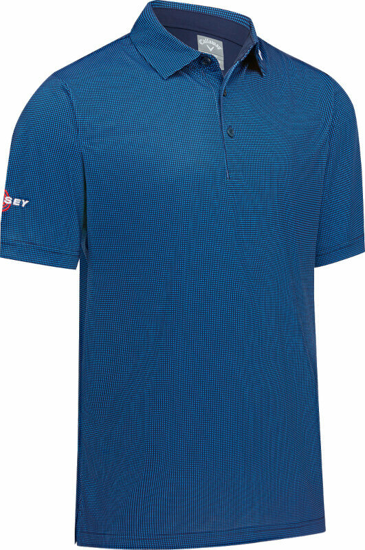 Camisa pólo Callaway Mens Odyssey Gingham Print Peacoat L Camisa pólo