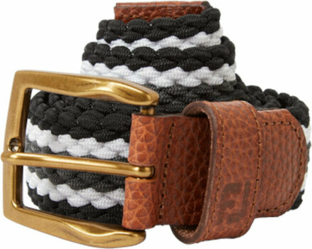 Belt Footjoy Striped Mens Belt Black/Charcoal/White Regular - 1