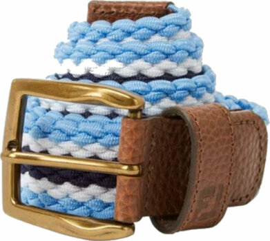 Belt Footjoy Striped Mens Belt True Blue/Navy/White Regular - 1