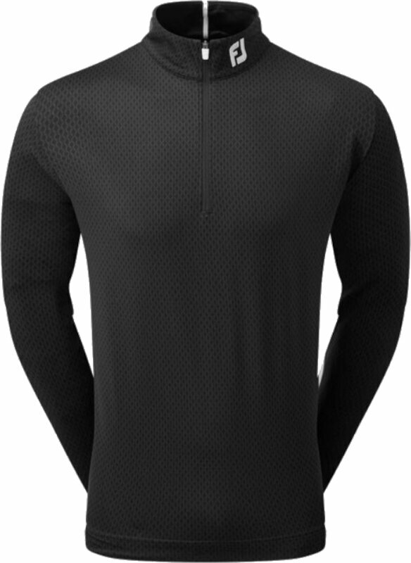 Felpa con cappuccio/Maglione Footjoy Tonal Print Knit Chill-Out Black L Maglione