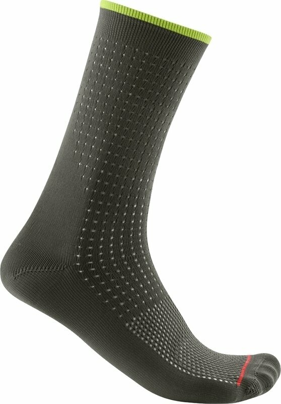 Чорапи за колоездене Castelli Premio 18 Sock Deep Green S/M Чорапи за колоездене