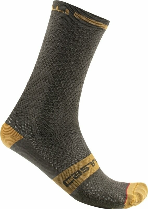 Biciklistički čarape Castelli Superleggera T 18 Sock Deep Green S/M Biciklistički čarape