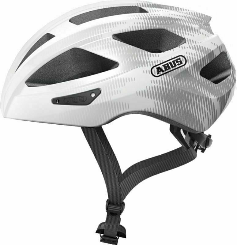 Cyklistická helma Abus Macator White Silver S Cyklistická helma