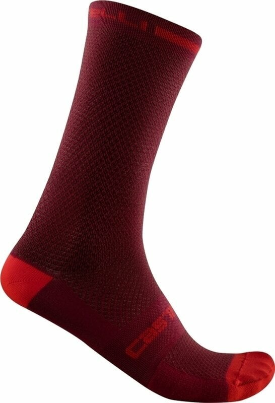 Κάλτσες Ποδηλασίας Castelli Superleggera T 18 Sock Bordeaux 2XL Κάλτσες Ποδηλασίας