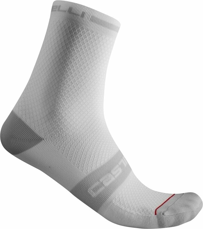 Cyklo ponožky Castelli Superleggera T 12 Sock White L/XL Cyklo ponožky