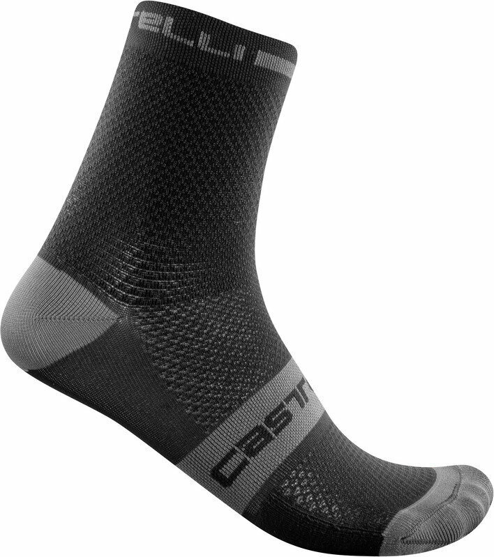 Cyklo ponožky Castelli Superleggera T 12 Sock Black L/XL Cyklo ponožky