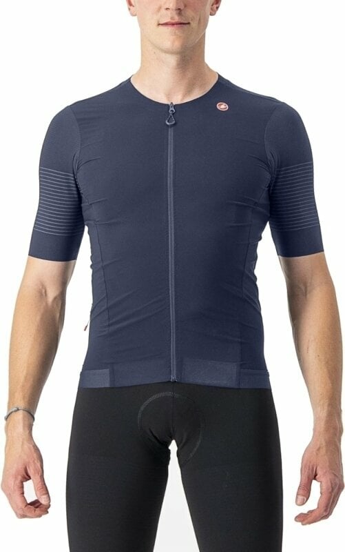 Biciklistički dres Castelli Premio Black Jersey Dres Belgian Blue XL