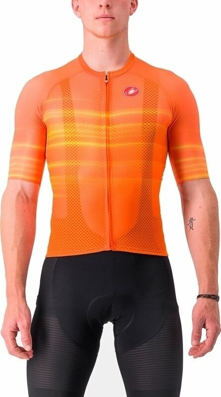 Mez kerékpározáshoz Castelli Climber'S 3.0 SL Jersey Dzsörzi Brilliant Orange M