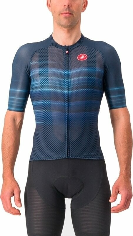 Odzież kolarska / koszulka Castelli Climber'S 3.0 SL Jersey Belgian Blue S