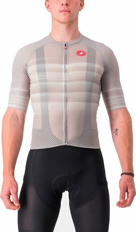 Odzież kolarska / koszulka Castelli Climber'S 3.0 SL Jersey Silver Gray XL