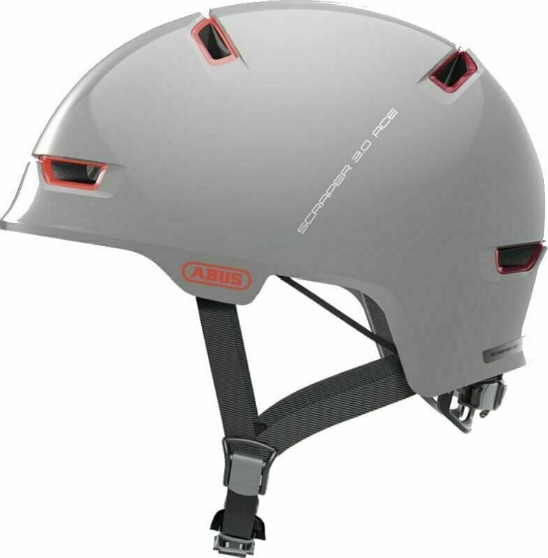 Cyklistická helma Abus Scraper 3.0 ACE Alaska Grey M Cyklistická helma