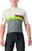 Biciklistički dres Castelli A Blocco Jersey Dres Ivory/Bordeaux-Electric Lime-Sedona Sage XL