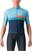 Cycling jersey Castelli A Blocco Jersey Jersey Baby Blue/Scarlet Lava-Niagara Blue-Belgian Blue M