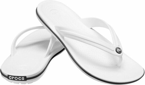Unisex Schuhe Crocs Crocband Flip White 36-37 - 1