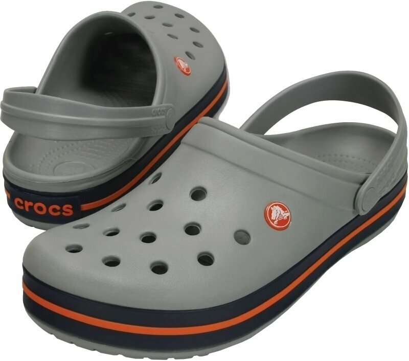 Obuv na loď Crocs Crocband Clog Sandále Grey/Navy 39-40