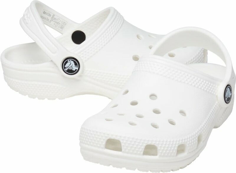 Buty żeglarskie dla dzieci Crocs Kids' Classic Clog T White 22-23