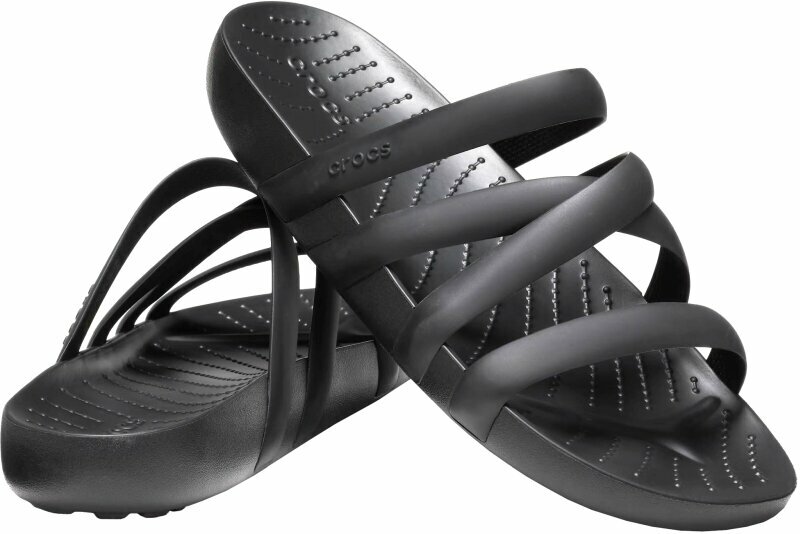 Unisex Schuhe Crocs Splash Strappy Black 34-35