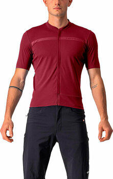 Kolesarski dres, majica Castelli Unlimited Allroad Jersey Jersey Bordeaux S - 1