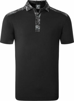 Koszulka Polo Footjoy Cloud Camo Trim Mens Polo Shirt Black XL - 1