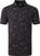Camiseta polo Footjoy Tropic Golf Print Mens Polo Shirt Black/Orchid 2XL