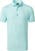 Camiseta polo Footjoy Half Moon Geo Mens Polo Shirt White/Aqua Surf/Maui Blue/Lava 2XL