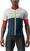Maillot de cyclisme Castelli Sezione Jersey Maillot Belgian Blue/Ivory-Mastice-Fiery Red M