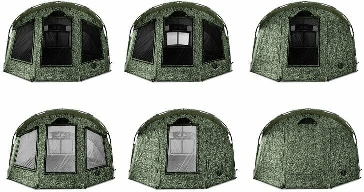 Bivvy / Shelter Delphin Front Wall Windows C3 LUX ClimaControl C2G