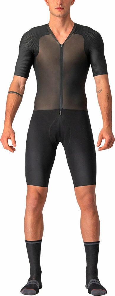 Μπλούζα Ποδηλασίας Castelli Btw Speed Suit Σορτς-Φανέλα Black XL
