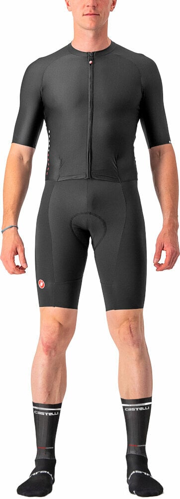 Cycling jersey Castelli Sanremo Rc Speed Suit Jersey-Shorts Light Black S