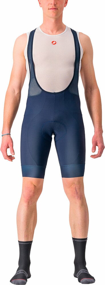 Fietsbroeken en -shorts Castelli Entrata 2 Bibshort Belgian Blue XL Fietsbroeken en -shorts