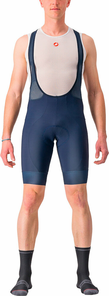 Cycling Short and pants Castelli Entrata 2 Bibshort Belgian Blue 2XL Cycling Short and pants