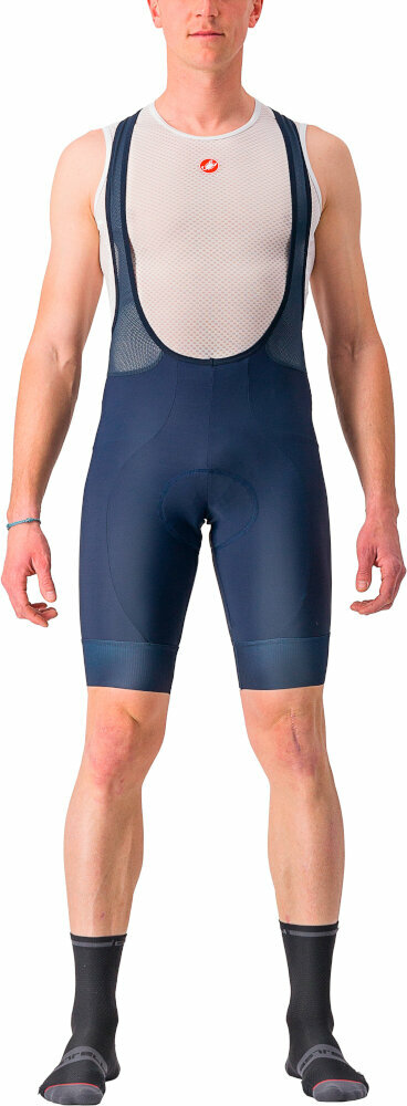 Cykelshorts og -bukser Castelli Entrata 2 Bibshort Belgian Blue 3XL Cykelshorts og -bukser