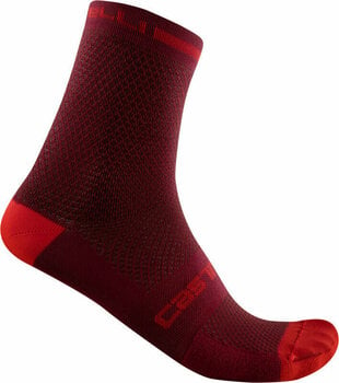 Cyklo ponožky Castelli Superleggera T 12 Sock Bordeaux S/M Cyklo ponožky - 1