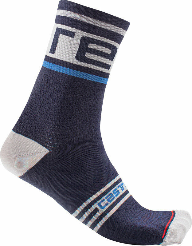 Cycling Socks Castelli Prologo 15 Sock Belgian Blue L/XL Cycling Socks