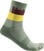 Kolesarske nogavice Castelli Blocco 15 Sock Avocado Green 2XL Kolesarske nogavice