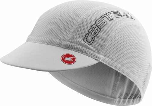 Велосипедна шапка Castelli A/C 2 Cycling Cap White/Cool Gray Шапка с козирка - 1