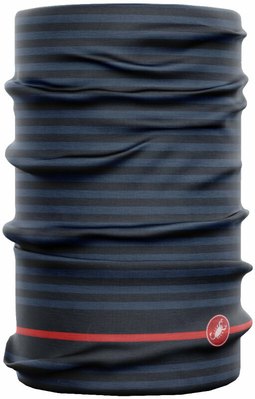 Fietspet Castelli Light Head Thingy Saville Blue/Red Nek warmer