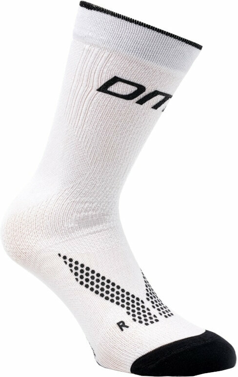 Chaussettes de cyclisme DMT S-Print Biomechanic Sock White M/L Chaussettes de cyclisme