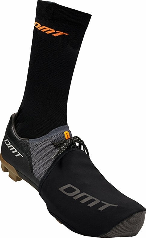 Capas para calçado de ciclismo DMT Toe Cap Black M/L Capas para calçado de ciclismo