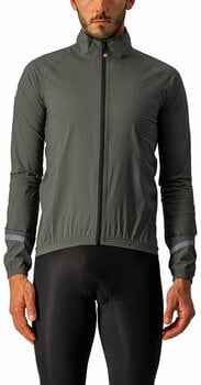 Cycling Jacket, Vest Castelli Emergency 2 Rain Jacket Military Green XL Jacket - 1