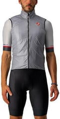 Cycling Jacket, Vest Castelli Aria Silver Gray