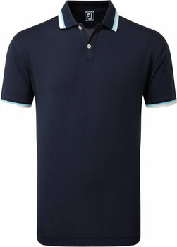 Polo majice Footjoy Solid Polo With Trim Mens Navy 2XL - 1