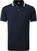 Camiseta polo Footjoy Solid Polo With Trim Mens Navy 2XL Camiseta polo