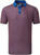 Polo Shirt Footjoy Circle Print Mens Polo Shirt Twilight/Racing Red/Iron/White 2XL