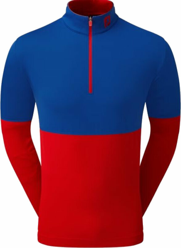 Footjoy Colour Block Midlayer Mens Twilight/Racing Red XL