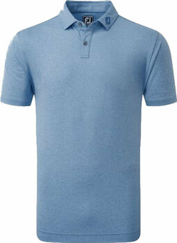Риза за поло Footjoy Heather Self Collar Mens Polo Shirt Cobalt S Кобалт XL - 1