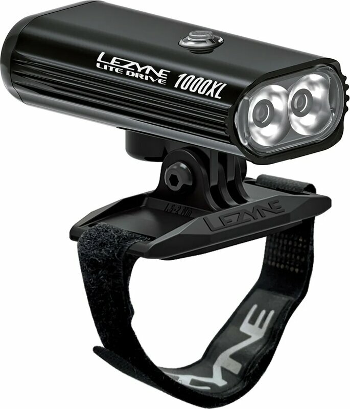 Svjetlo za bicikl Lezyne Helmet Lite Drive 1000XL 1000 lm Black/Hi Gloss Svjetlo za bicikl