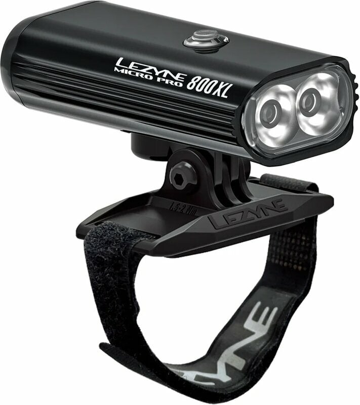 Oświetlenie rowerowe przednie Lezyne Helmet Micro Drive Pro 800XL 800 lm Black/Hi Gloss Oświetlenie rowerowe przednie