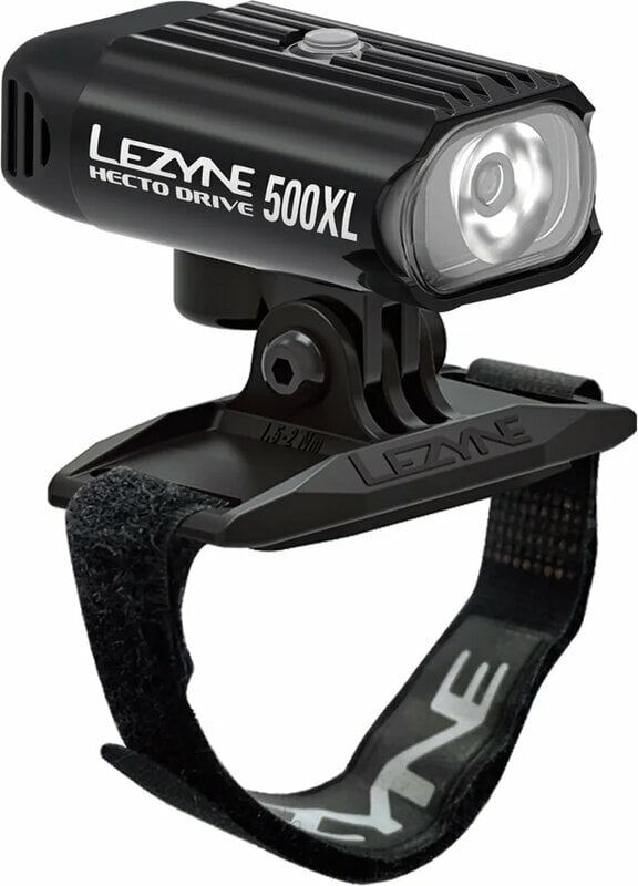 Oświetlenie rowerowe przednie Lezyne Helmet Hecto Drive 500XL 500 lm Black/Hi Gloss Oświetlenie rowerowe przednie