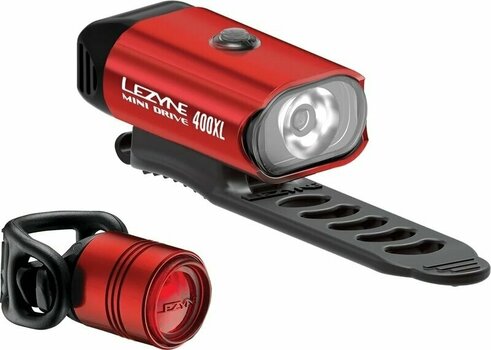 Cyklistické svetlo Lezyne Mini Drive 400XL/Femto Drive Pair Red/Hi Gloss Front 400 lm / Rear 7 lm Cyklistické svetlo - 1